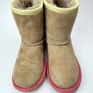 UGG Toddler Classic II Chestnut Multicolor Sheepskin Boots #1017703 - Size 12T